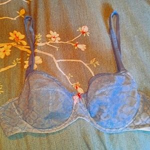 Gorgeous blue lace Victoria secret demi bra
